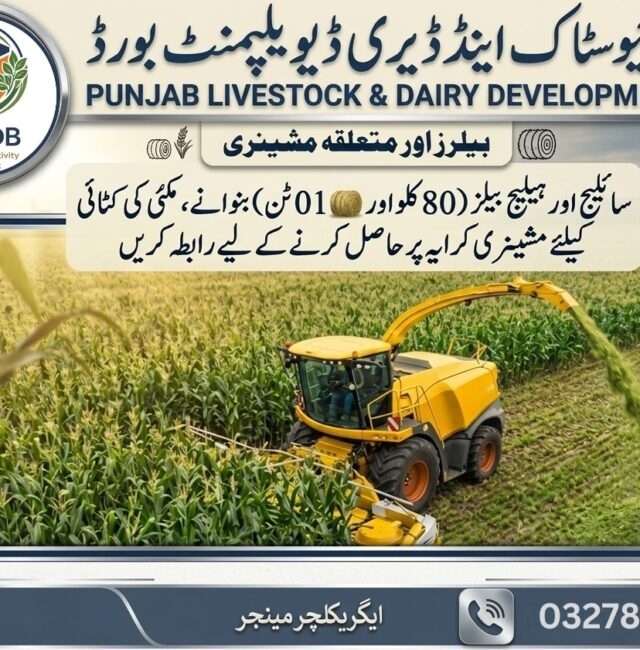 Machinery on rent for silage bales